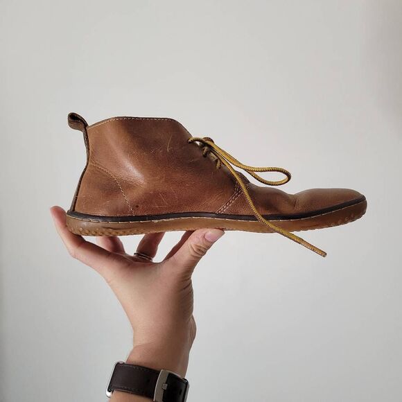 Vivobarefoot Gobi Leather Desert Boots Brown EU 38 / US 7 Minimalist Barefoot Sh - Picture 2 of 13